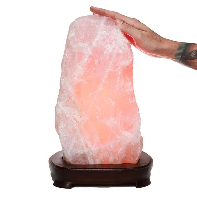 Rock Lamp | Huge 38cm Rose Quartz Crystal Lamp