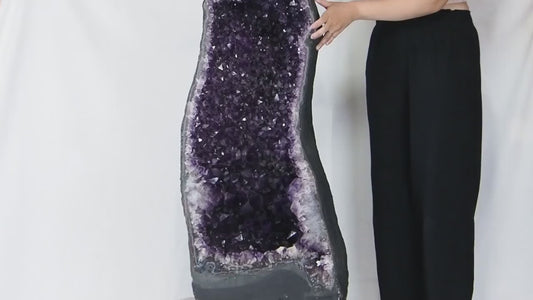 Amethyst Crystal Cave | Huge 91cm Free Standing Cathedral (A Grade)